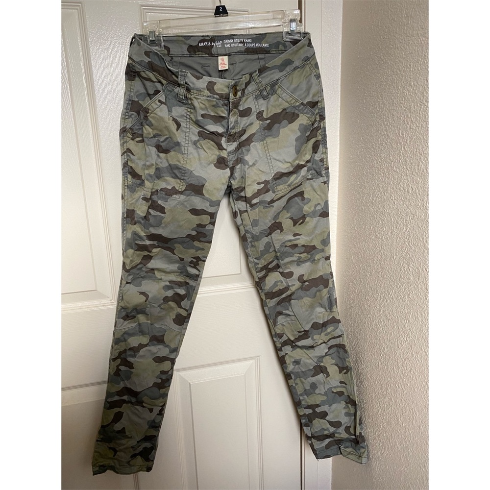 Gap Camo Skinny Utility Khakis